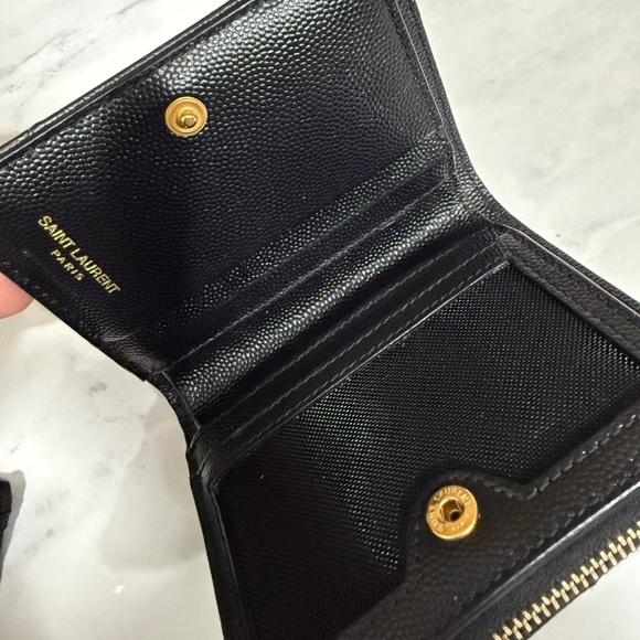 SAINT LAURENT BI-FOLD WALLET LEATHER - Picture 2 of 6